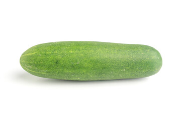 fresh green cucumber vegetable isolated on white background