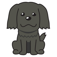 Cartoon character cute dog for design.