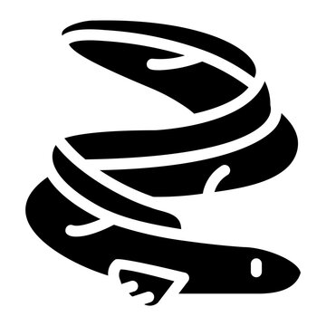 eel glyph icon
