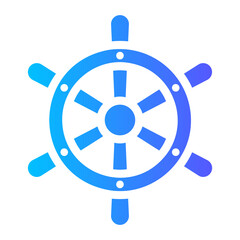 Fototapeta premium helm gradient icon