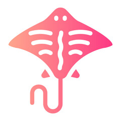 manta ray gradient icon