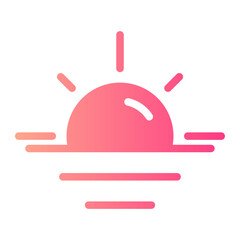 sunset gradient icon