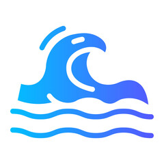 wave gradient icon