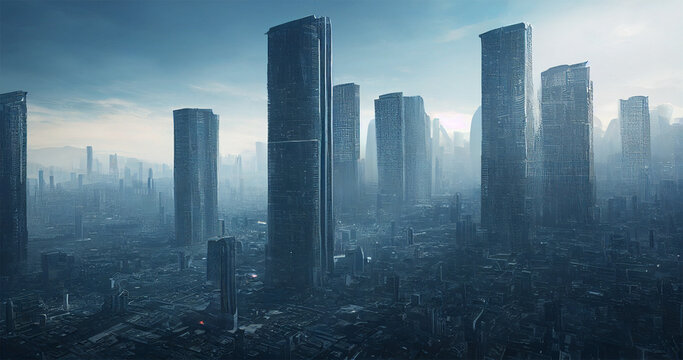 City Of The Future Where The World Is Mute And Everyone Has Become Dependent On Machines