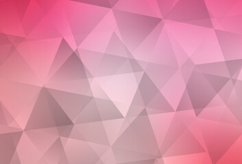 Obraz premium Light Pink, Yellow vector polygon abstract layout.
