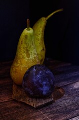 pears on the table