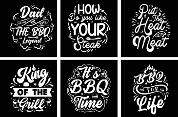 Barbeque T shirt design bundle. Barbeque Vector Graphics. Barbeque Grill Typography. BBQ SVG Bundle