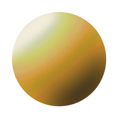 golden ball isolated on white