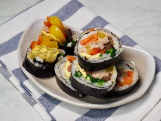 한국 전통음식 김밥, 요리