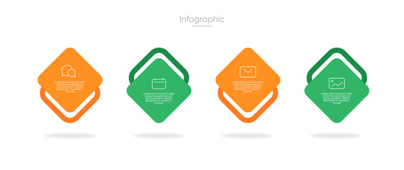Obraz premium Creative infographic templates for business presentations