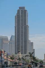 Fototapeta premium San Diego is a popular tourist travel destination with impressive skyline for fans of historic architecture skyscrapers and highrises and outdoor landmarks old town downtown