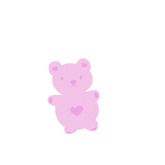 pink bear cute 2