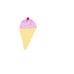 ice cream cone strawberry 2 