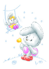 Peluche ourson balan&ccedil;oire