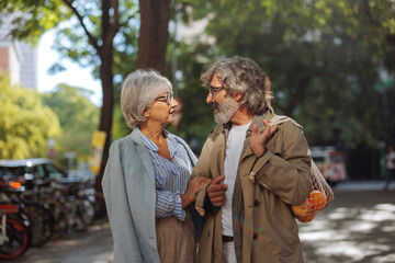 Fototapeta premium Senior couple spending time outdoors.