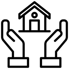 Protections line icon