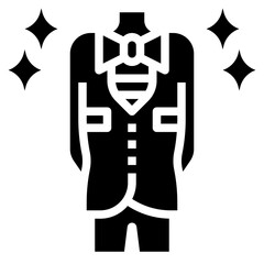 Wedding_groom dress glyph icon,linear,outline,graphic,illustration