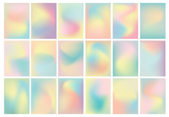 Vector set of pastel colors background, In A4 size for design work cover book presentation. brochure layout and flyers poster template