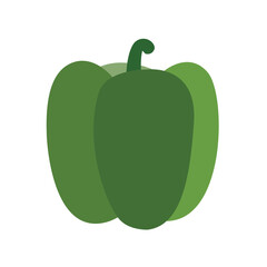 Bell Pepper Green emoji vector illustration