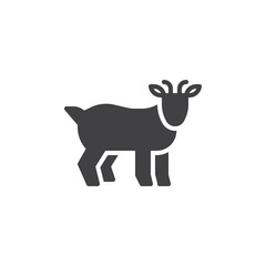 Goat animal vector icon