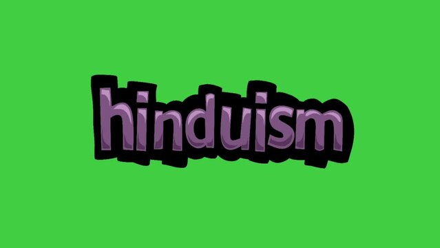 Green screen animation video written HINDUISM