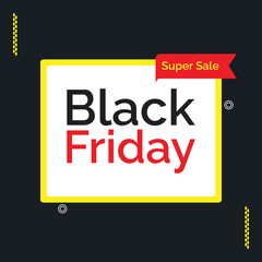 Black Friday sale offer design template. Black Friday social media post design. Black Friday advertising design. Black Friday Promotional design template. 