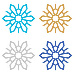 Snowflake isolated on white background