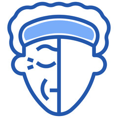 wrinkles line icon,linear,outline,graphic,illustration