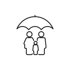 family insurance icon vector design illustration