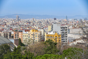 Fototapeta na wymiar Altstadt von Barcelona mit Häusern