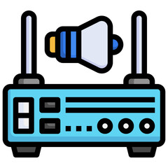 Server filled outline icon,linear,outline,graphic,illustration