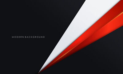 Abstract black and white with red background