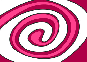 Abstract background with cute swirl line pattern