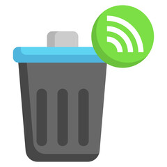 bin flat icon,linear,outline,graphic,illustration