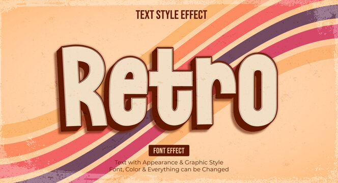 Vintage Editable Text effect Premium Vector