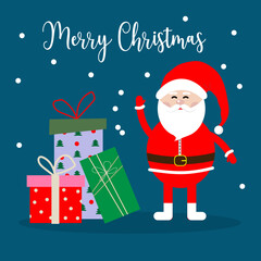 A set of cute postcards with hand-drawn animals and Christmas greetings. Vector illustration.
