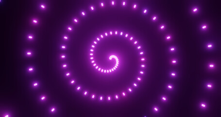 Render with purple neon spiral