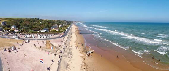 Landing beach of OMAHA in Normandy