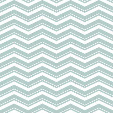 Seamless background for your designs. Modern ornament with light blue and white zigzag. Geometric abstract pattern