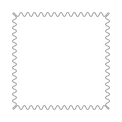 Wave effect element collection  Line art vector illustration