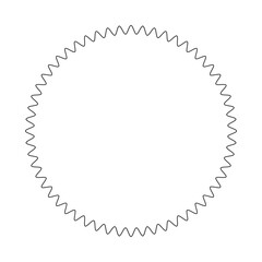 Wave effect element collection  Line art vector illustration