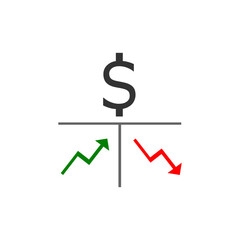 Raising money pixel perfect linear icon