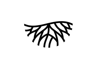 Illustration vector graphic of abstract life root on white background vector logo design template