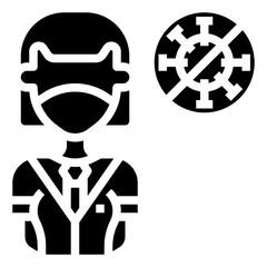 People with Mask_female student line icon,linear,outline,graphic,illustration