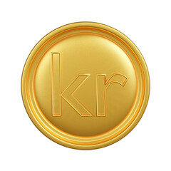 Krone Krona sign currency symbol for business financial and forex