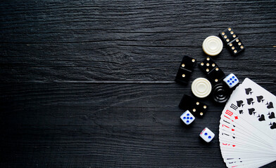 dice and cards