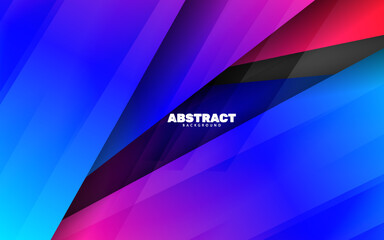 Abstract overlap papercut gradient color background