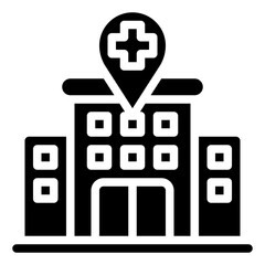 Obraz premium Map and Location_hospital