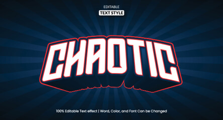 Gaming esport style text effect, Editable text effect