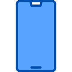 Iphone blue line icon